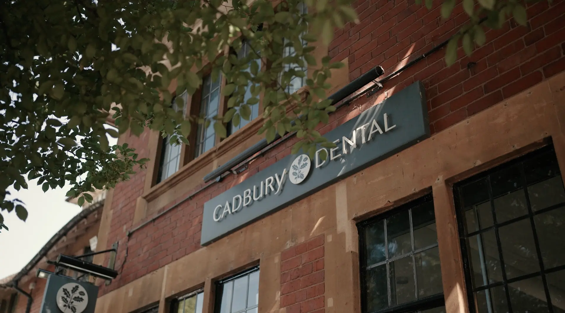 Cadbury Dental signage on the practice exterior