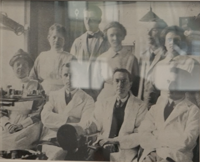Archive group photograph of the early Bournville dental team